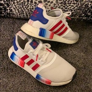 Adidas red, white and blue
